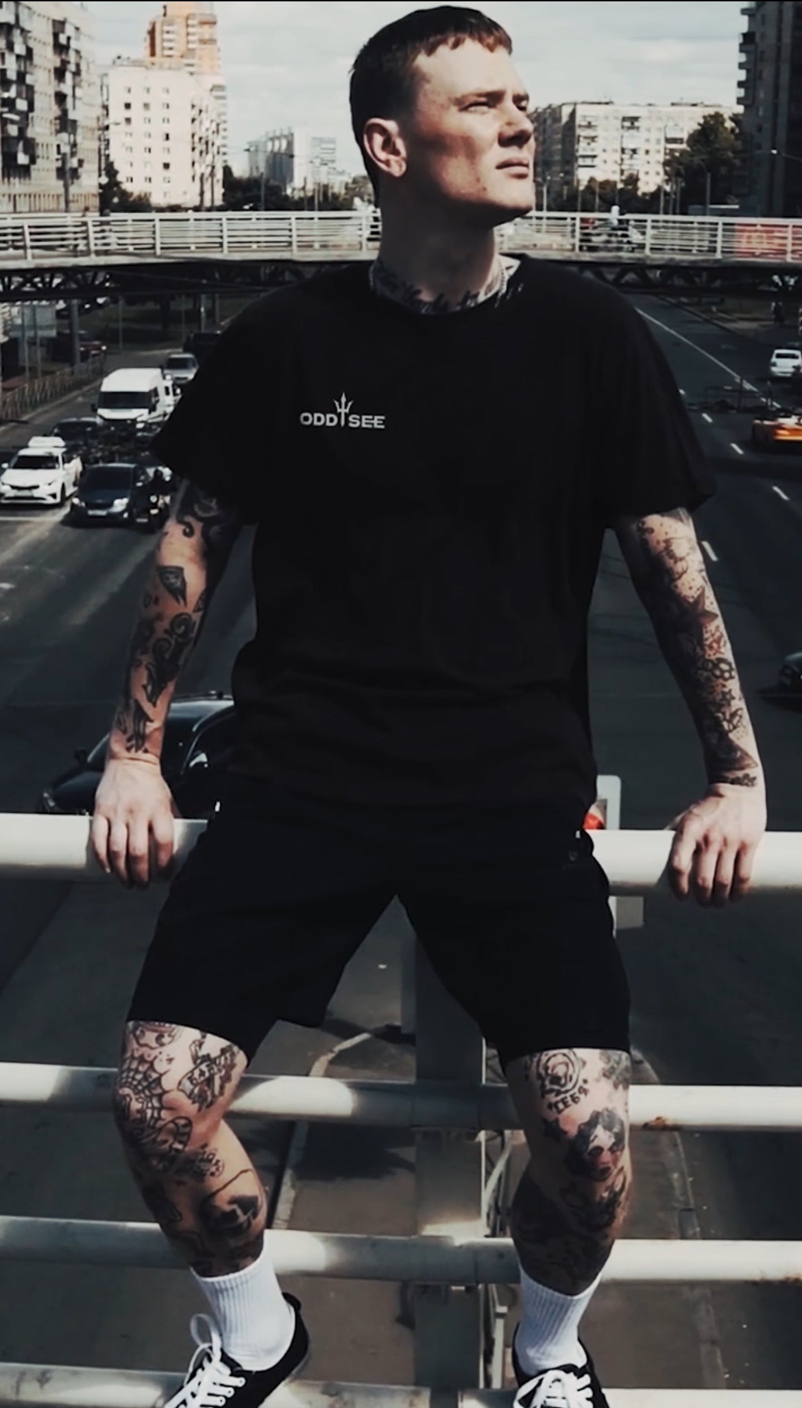 Oversized “Oddysee” Tee - Black